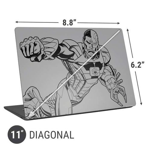 DC Comics Cyborg Comic Pop Universal Laptop 11in (8.8 x 6.2in) Skin